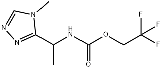 2,2,2-Trifluoroethyl N-[1-(4-Methyl-4H-1,2,4-triazol-3-yl)ethyl]carbamate 结构式