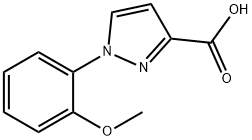 1H-Pyrazole-3-carboxylic acid, 1-(2-methoxyphenyl)- 结构式