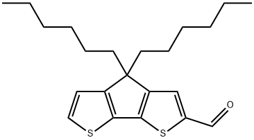 4,4-二己基-4H-环戊并[1,2-B:5,4-B']二噻吩-2-醛 结构式