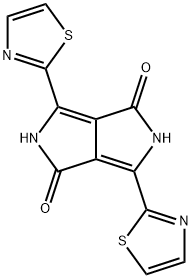 Pyrrolo[3,4-c]pyrrole-1,4-dione, 2,5-dihydro-3,6-bis(2-thiazolyl)- 结构式