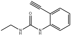 Urea, N-ethyl-N'-(2-ethynylphenyl)- 结构式