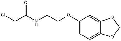 N-[2-(1,3-二噁茚满-5-基氧基)乙基]-2-氯乙酰胺 结构式