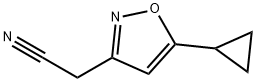 2-(5-环丙基异噁唑-3-基)乙腈 结构式