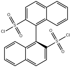 (1S)-[1,1'-联萘]-2,2'-二磺酰二氯 结构式