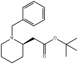 2-Piperidineacetic acid, 1-(phenylmethyl)-, 1,1-dimethylethyl ester, (2R)- 结构式