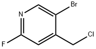 5-溴-4-(氯甲基)-2-氟吡啶 结构式