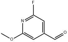 2-氟-4-甲酰基-6-甲氧基吡啶 结构式