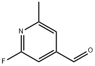 2-氟-6-甲基异烟醛 结构式