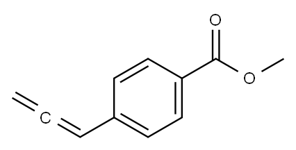 Benzoic acid, 4-(1,2-propadien-1-yl)-, methyl ester 结构式