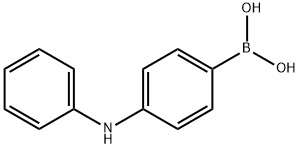 4-(苯胺)苯硼酸 结构式
