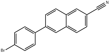 6-(4-Bromophenyl)-2-naphthonitrile 结构式
