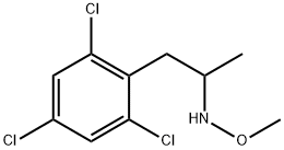 2,4,6-Trichloro-N-methoxy-α-methylbenzeneethanamine 结构式