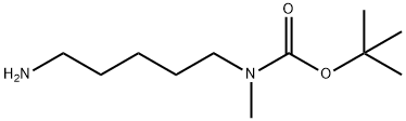 (5-氨基戊基)(甲基)氨基甲酸叔丁酯 结构式