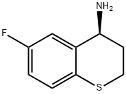 2H-1-Benzothiopyran-4-amine, 6-fluoro-3,4-dihydro-, (4S)- 结构式