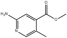 2-氨基-5-甲基异烟酸甲酯 结构式