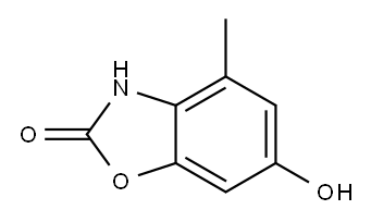6-hydroxy-4-methyl-2,3-dihydro-1,3-benzoxazol-2-one 结构式