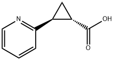 (1S,2S)-2-(2-吡啶基)环丙烷甲酸 结构式