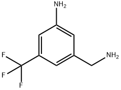3-(Aminomethyl)-5-(trifluoromethyl)aniline 结构式