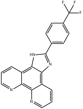 2-(4-trifluoroMethylphenyl)iMidazole[4,5f][1,10]phenanthroline 结构式