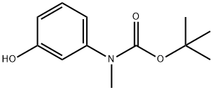 (3-羟基苯基)(甲基)氨基甲酸叔丁酯 结构式