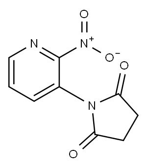 2,5-Pyrrolidinedione, 1-(2-nitro-3-pyridinyl)- 结构式