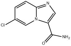 6-氯咪唑并[1,2-A]吡啶-3-甲酰胺 结构式