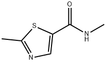 N,2-二甲基-1,3-噻唑-5-甲酰胺 结构式