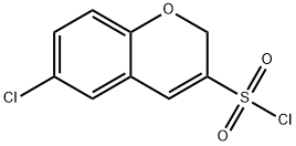 2H-1-Benzopyran-3-sulfonyl chloride, 6-chloro- 结构式