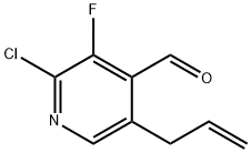 5-烯丙基-2-氯-3-氟异烟醛 结构式