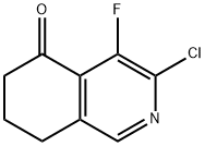 3-氯-4-氟-7,8-二氢异喹啉-5(6H)-酮 结构式