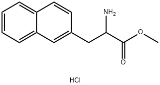 Methyl 2-amino-3-(naphthalen-2-yl)propanoate hydrochloride 结构式