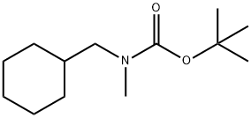 Carbamic acid, N-(cyclohexylmethyl)-N-methyl-, 1,1-dimethylethyl ester 结构式