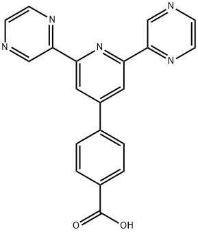 4-(2,6-二(吡嗪-2-基)吡啶-4-基)苯甲酸 结构式