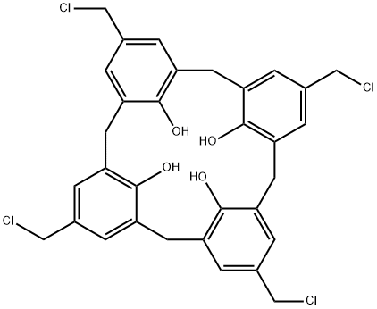 4-(CHLOROMETHYL)CALIX(4)ARENE 结构式