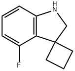 Spiro[cyclobutane-1,3'-[3H]indole], 4'-fluoro-1',2'-dihydro- 结构式