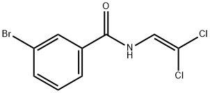 3-溴-N-(2,2-二氯乙烯基)苯甲酰胺 结构式