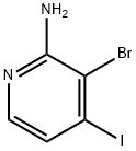 3-溴-4-碘吡啶-2-胺 结构式