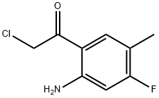 Ethanone, 1-(2-amino-4-fluoro-5-methylphenyl)-2-chloro- 结构式