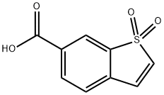 苯并[B]噻吩-6-羧酸1,1-二氧化物 结构式