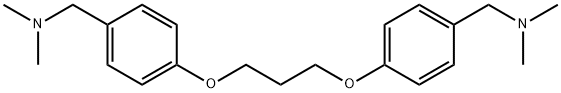{4-[6-(4-Dimethylaminomethyl-phenoxy)-propoxy]-benzyl}-dimethyl-amine 结构式