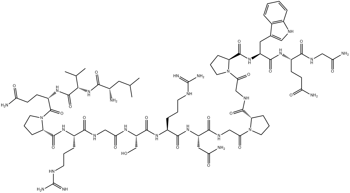 APELIN-36 (1-16) AMIDE (HUMAN) 结构式