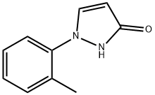 3H-Pyrazol-3-one, 1,2-dihydro-1-(2-methylphenyl)- 结构式