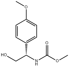 Carbamic acid, N-[(1S)-2-hydroxy-1-(4-methoxyphenyl)ethyl]-, methyl ester 结构式