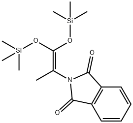 1H-Isoindole-1,3(2H)-dione, 2-[1-methyl-2,2-bis[(trimethylsilyl)oxy]ethenyl]- 结构式