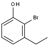 2-溴-3-乙基苯酚 结构式