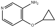 3-Pyridinamine, 4-(cyclopropyloxy)- 结构式