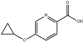 5-cyclopropoxypyridine-2-carboxylic acid 结构式