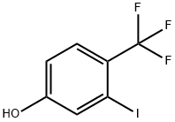 3-碘-4-(三氟甲基)苯酚 结构式