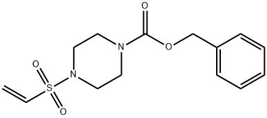 1-Piperazinecarboxylic acid, 4-(ethenylsulfonyl)-, phenylmethyl ester 结构式