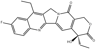 10-fluoro-7-ethylcamptothecin 结构式